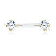 Round Shaped CZ Intimate Piercing INT-03